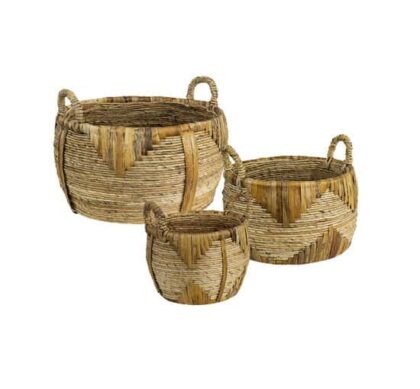 Cesto korg natur 3-pack
