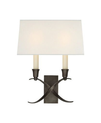 Cross Bouillotte vägglampa brons S
