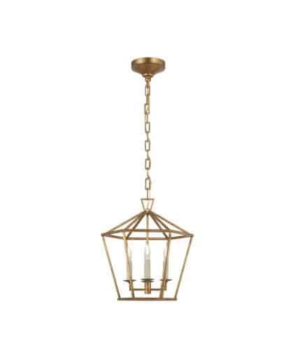 Darlana taklampa sexkantig Gilded Iron