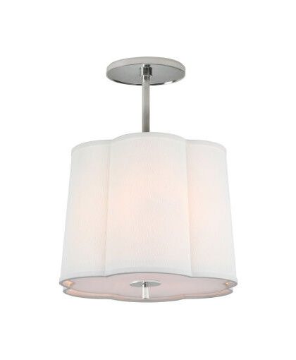 Simple Scallop taklampa silver