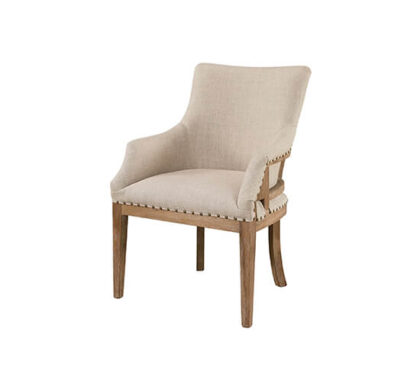 Shelton lyxig karmstol sand