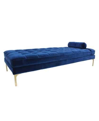 Bonham dagbädd midnight blue/mässing