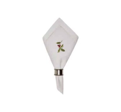 Christmas Holly Berry servett vit