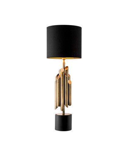 Beau Rivage bordslampa antik mässing
