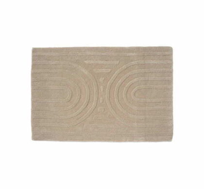 Curve dörrmatta beige