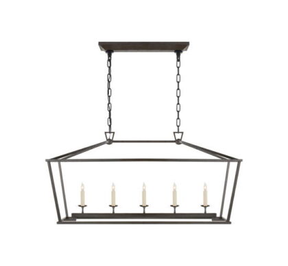 Darlana taklampa linjär svart M