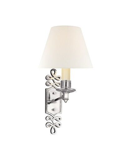 Ginger vägglampa nickel