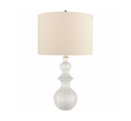 Saxon bordslampa vit