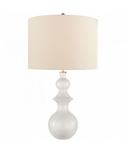 Saxon bordslampa vit