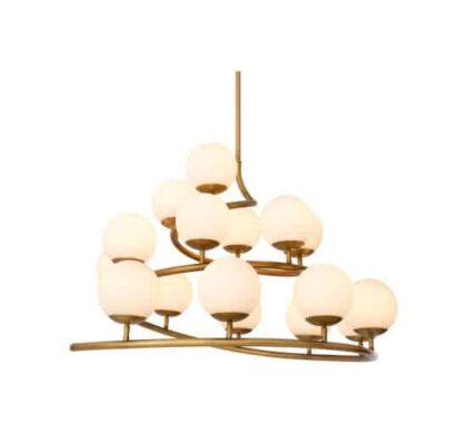 Brissac takkrona antik mässing