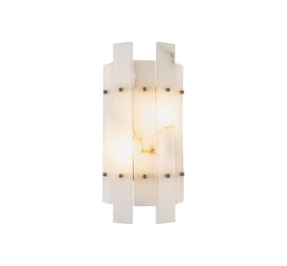 Ruby vägglampa antik mässing