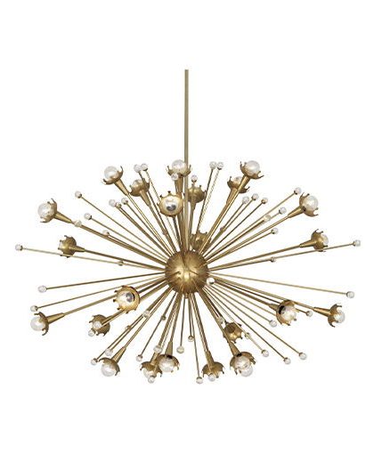 Sputnik taklampa mässing