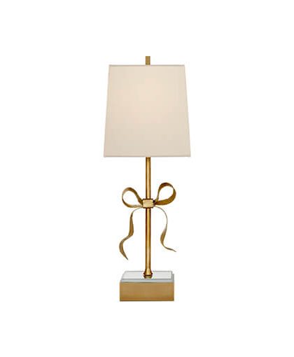 Ellery Gros-Grain Bow bordslampa mässing