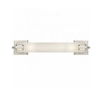 Openwork Long vägglampa nickel