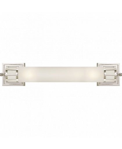 Openwork Long vägglampa nickel