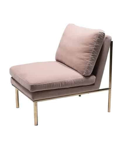 April loungefåtölj ivory/mässing