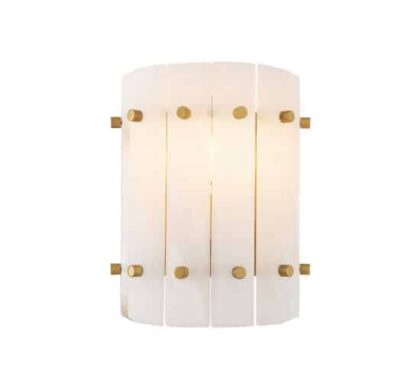 Blason vägglampa antik mässing enkel