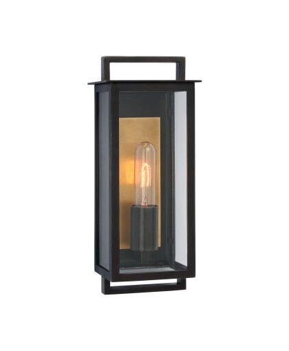 Halle Narrow vägglampa svart S