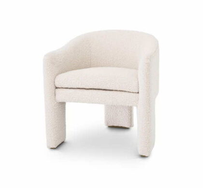 Pebbles fåtölj bouclé cream