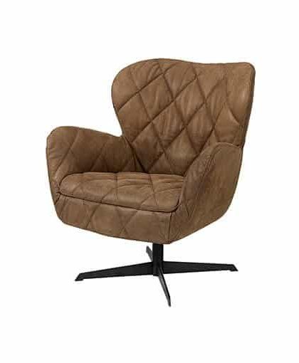 Jade swivel fåtölj nubuck läder