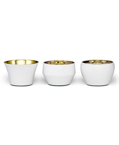 Kin ljushållare 3-pack vit