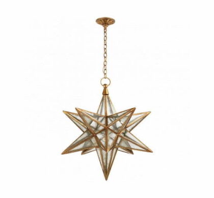 Moravian Star Gilded Iron
