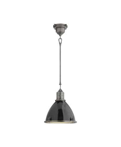 Fulton takpendel Industrial Steel/svart