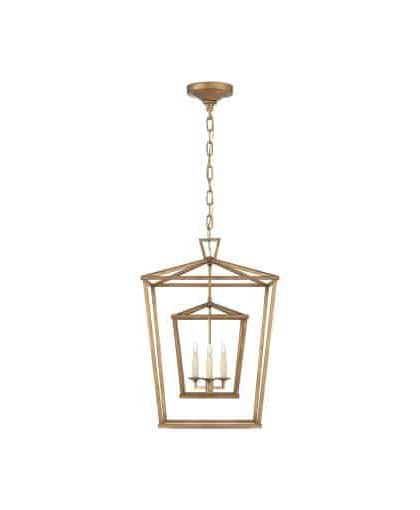 Darlana Double Cage taklampa Gilded Iron M