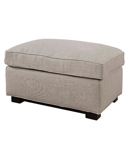 Midtown fotpall linen sand