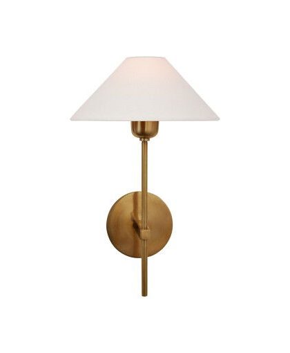 Hackney vägglampa antik mässing