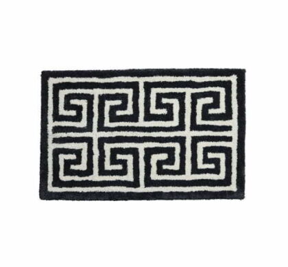 Entrance badrumsmatta svart/vit