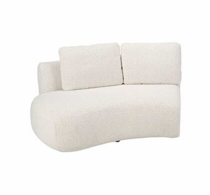Dixon modul vänster bouclé cream 2-sits