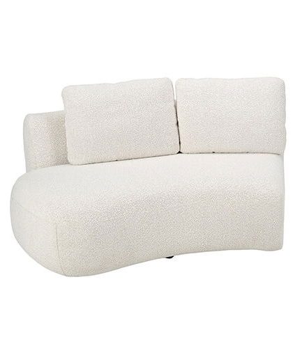 Dixon modul vänster bouclé cream 2-sits