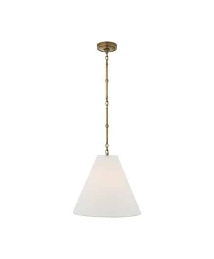 Goodman taklampa mässing/linne S