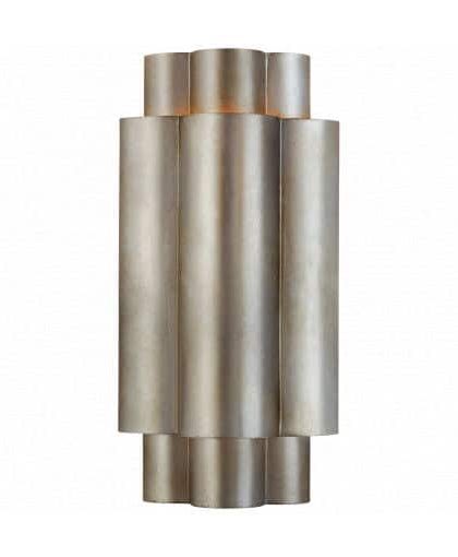 Arabelle vägglampa Burnished Silver Leaf S