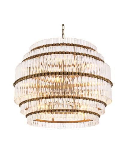 Scottsdale kristallkrona antik mässing