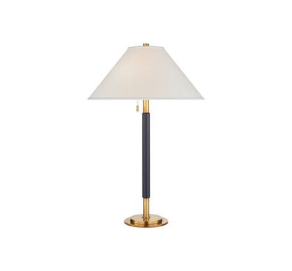 Garner bordslampa mässing/navy
