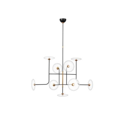 Calvino XL Arched takkrona svart