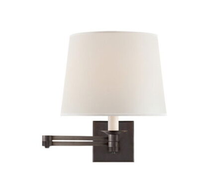 Evans vägglampa justerbar brons