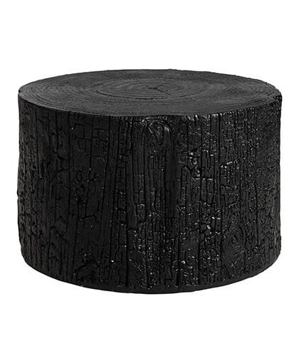 Timber sidobord metal black