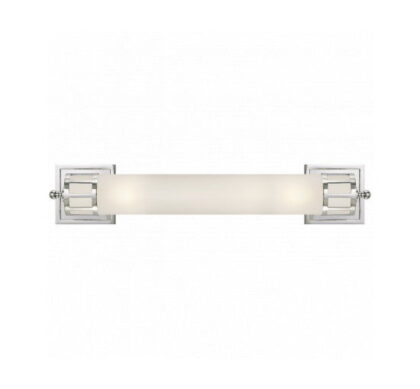 Openwork Long vägglampa krom