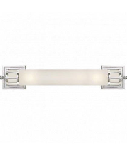 Openwork Long vägglampa krom