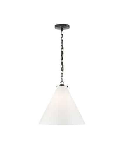 Katie Conical takpendel brons/vit