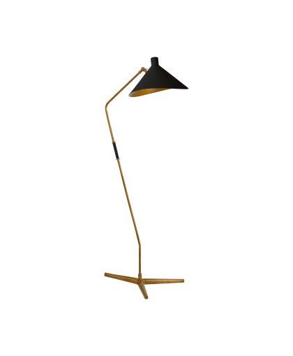 Mayotte golvlampa antik mässing/svart