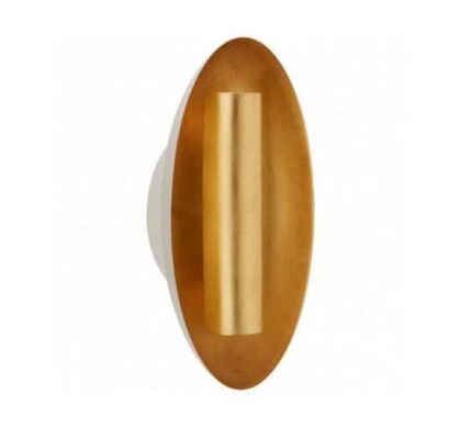 Aura vägglampa oval vit