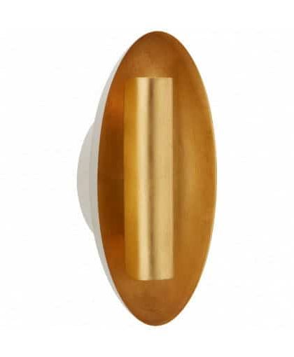 Aura vägglampa oval vit