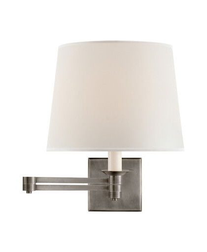 Evans vägglampa justerbar antik nickel