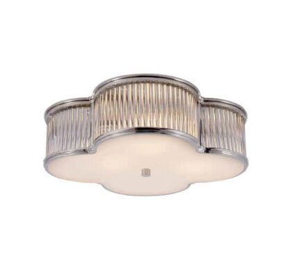 Basil 17 plafond nickel/klarglas