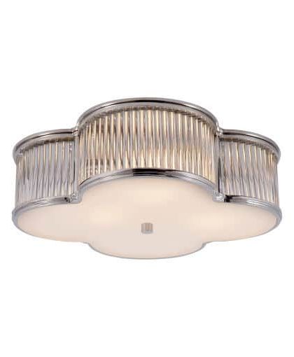 Basil 17 plafond nickel/klarglas