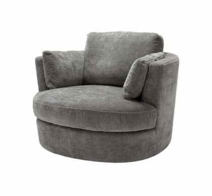 Clarissa snurrfåtölj grå